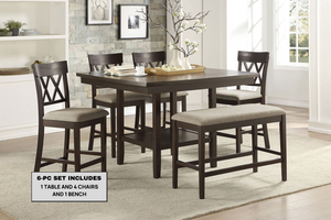 Balin 6-pc Counter Height Dining Set w/ Bench