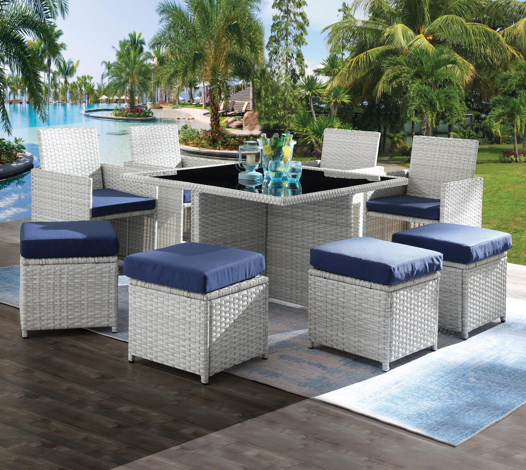 Paitalyi Outdoor Set 9Pc Patio Set