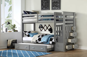 Allentown Bunk Bed w/Storage Bunk Bed & Trundle (Twin/Twin & Storage)