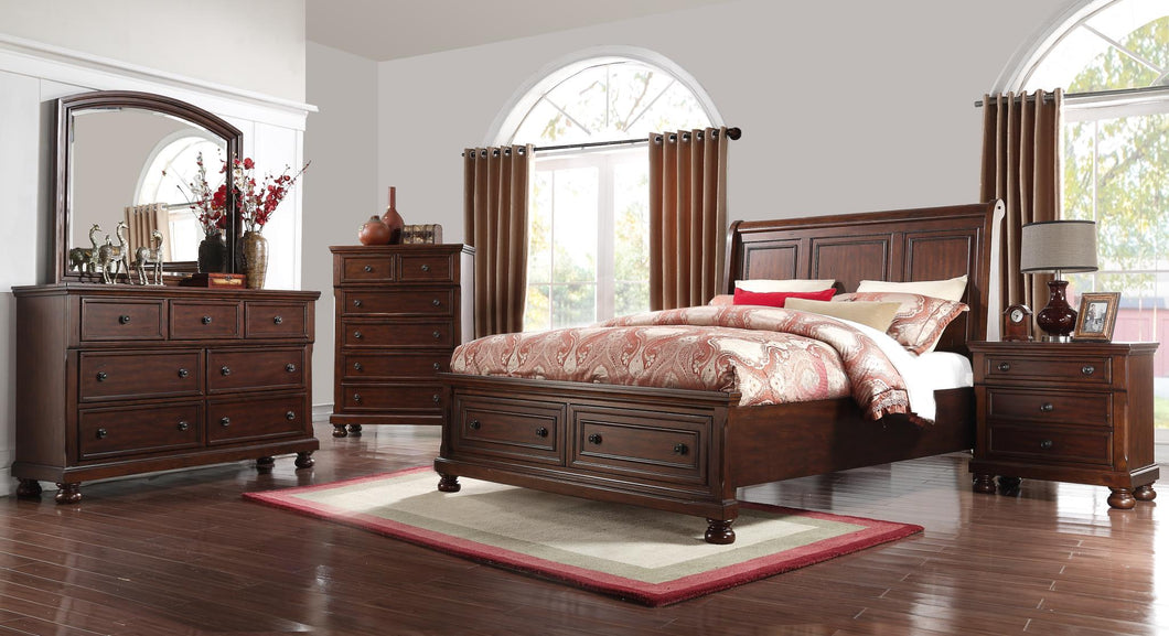 Prescott Queen Storage Sleigh Bed, Prescott Nightstand, PrescottDresser, Prescott Mirror