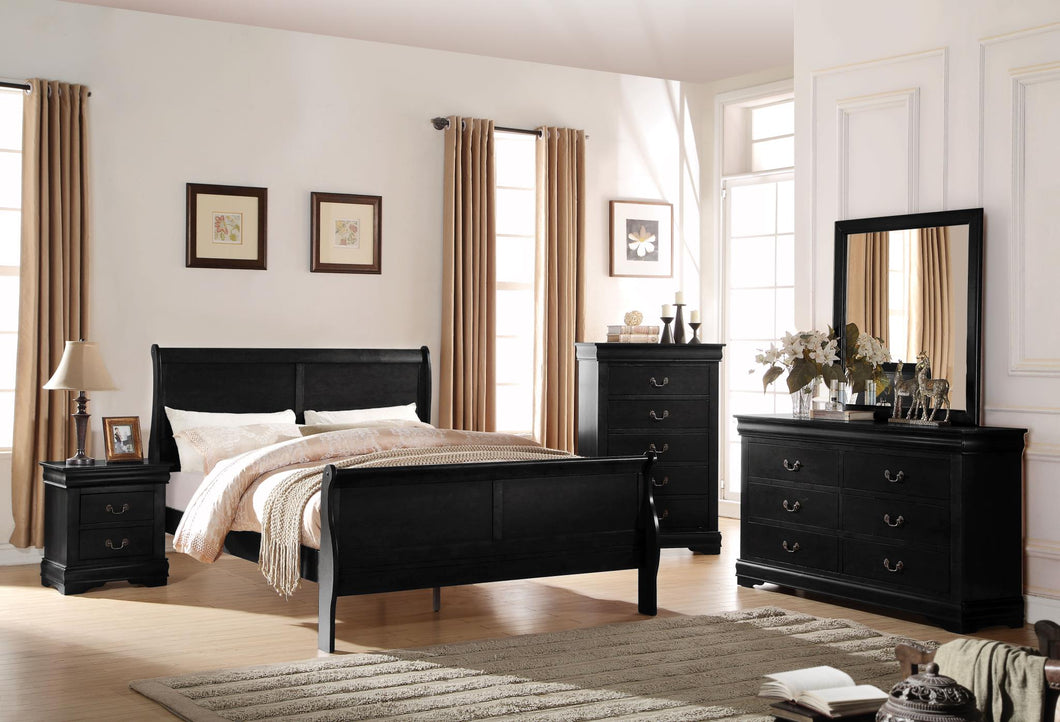 Louis Philippe Bedroom Queen Bed