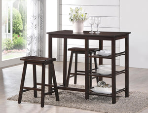 Nyssa Counter Height Dining Counter Height Set (3Pc Pk)