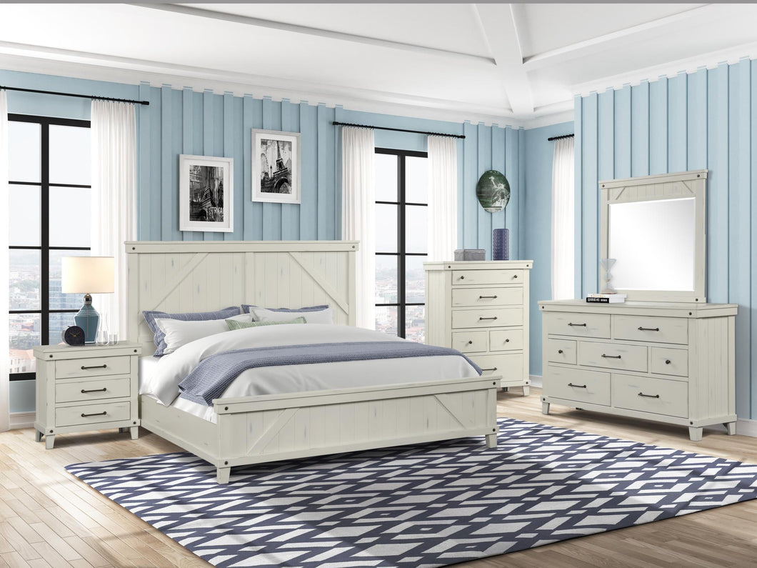 Spruce Creek White Queen Bed