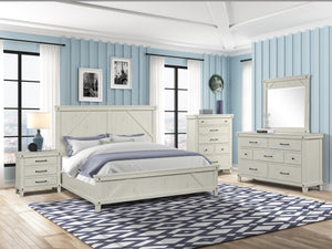 Spruce Creek White King Bed