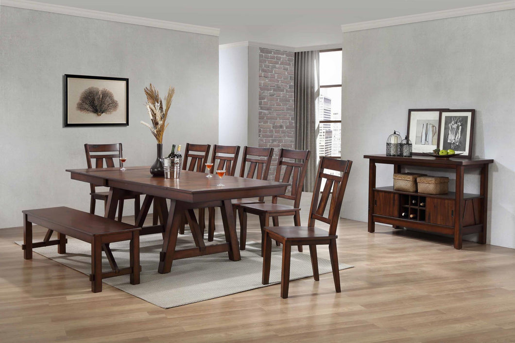 Winslow Cherry Finish Casual Dining Tabl