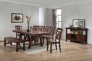 Winslow Cherry Finish Casual Dining Serv