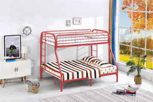 T/F Red Metal Bunkbed