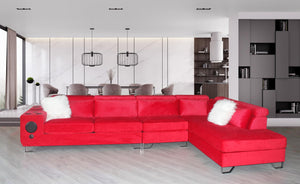 Red Sectional:
LAF Loveseat (Box 1 of 2)
RAF Chaise (Box 2 of 2)