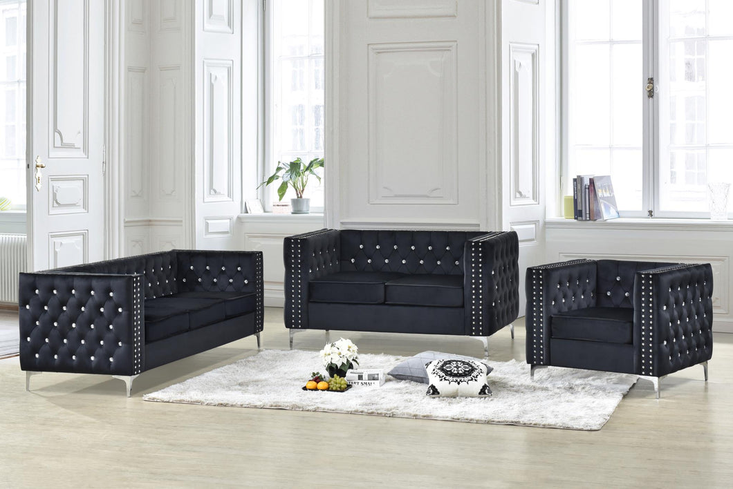 Black Sofa: (Box 1 of 2) (Box 2 of 2)