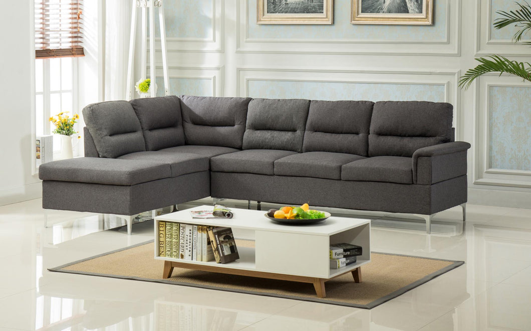 Sectional:
LAF Chaise (Box 1 of 2)
RAF Sofa (Box 2 of 2)