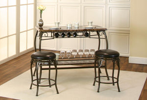 Faux Marble Bar Table with 2 stools
(3/CN)