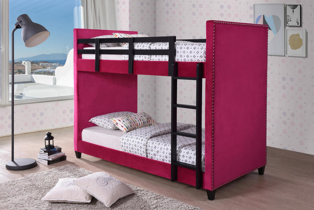 T/T Pink Bunk Bed:
Headboard w/Slats (Box 1 of 3)
Rails (Box 2 of 3)
Guard Rails & Ladder (Box 3 of 3)