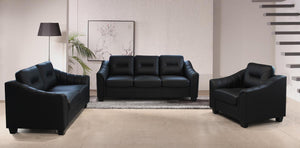 Black Sofa, Black Loveseat