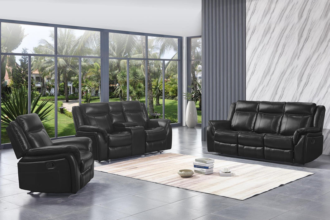 Black Reclining Sofa