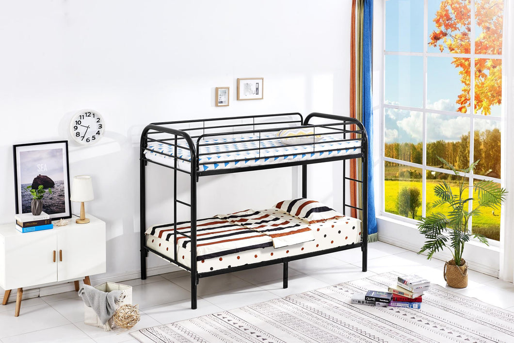 T/T Black Metal Bunkbed